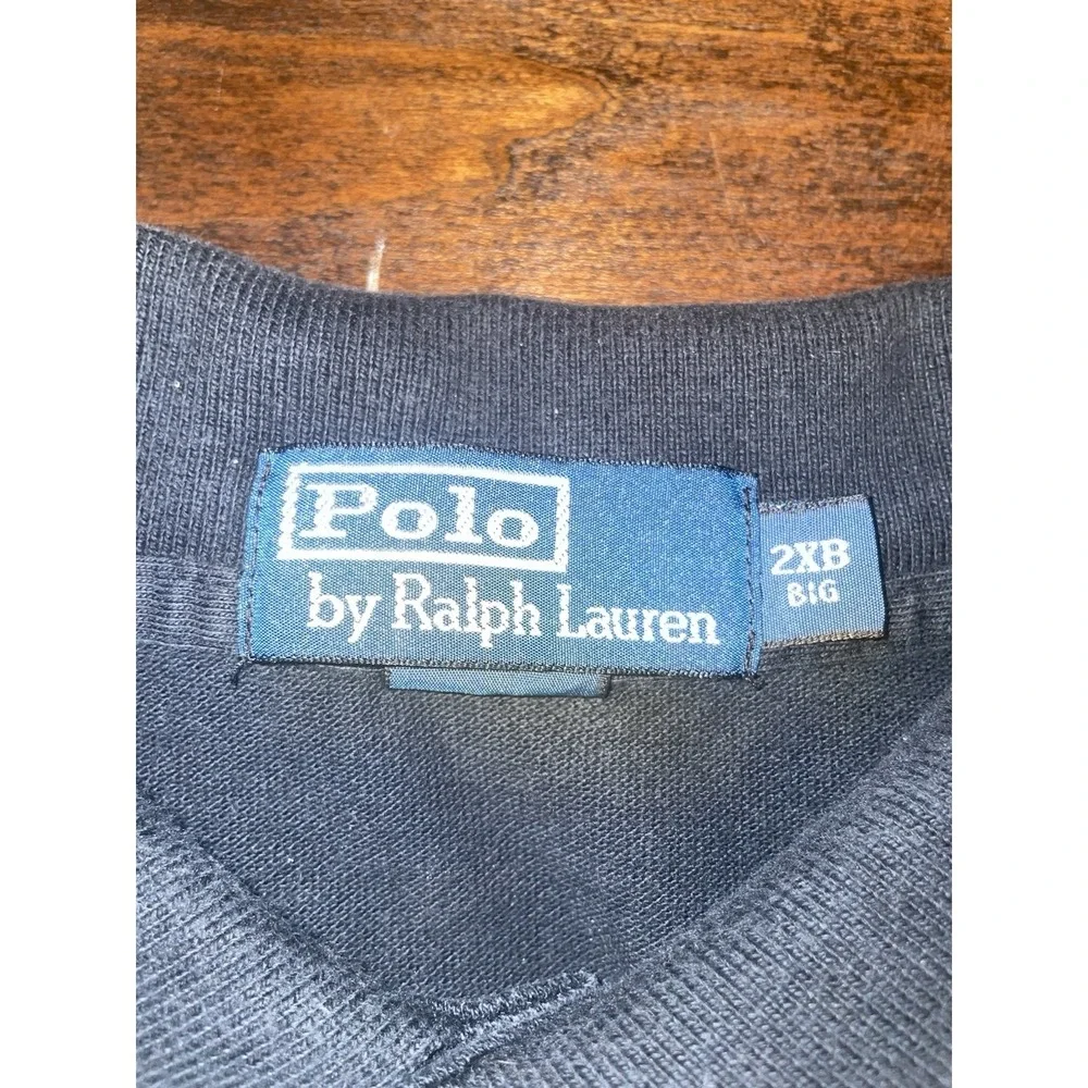 Polo Ralph Lauren Black Collared Dress Shirt - Mens Size 2XB